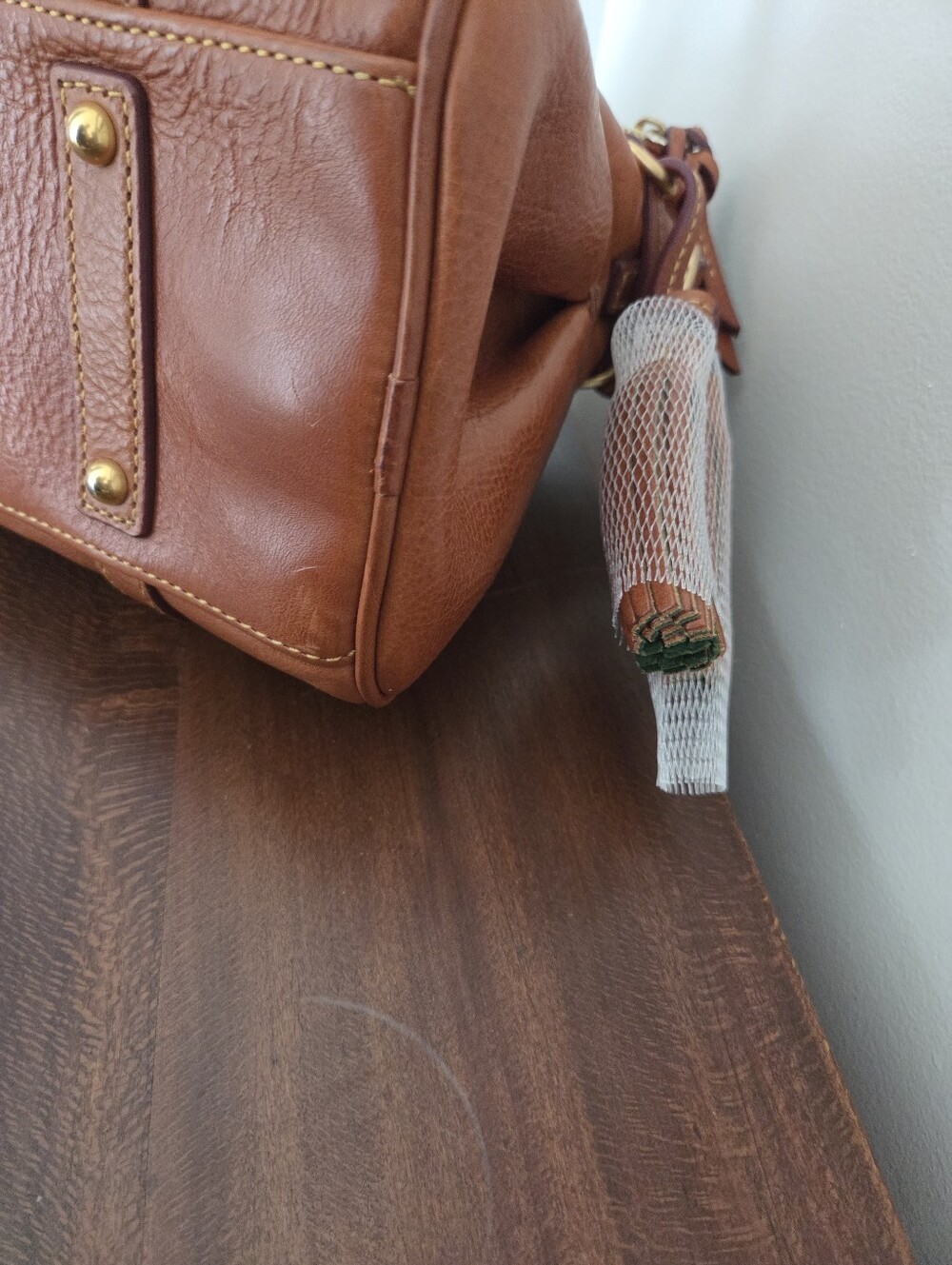 Dooney & Bourke Florentine Micro Satchel Color: Natural - Picture 10 of 11